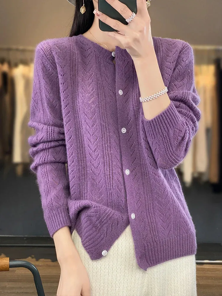 Woolen Long Sleeve Knitwear Pullover