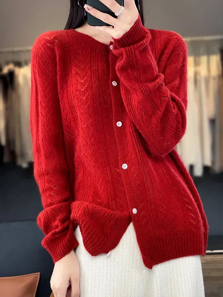 Woolen Long Sleeve Knitwear Pullover