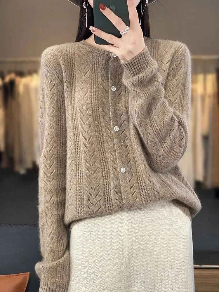 Woolen Long Sleeve Knitwear Pullover